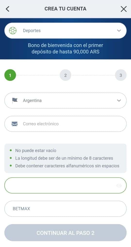 registro 20bet argentina