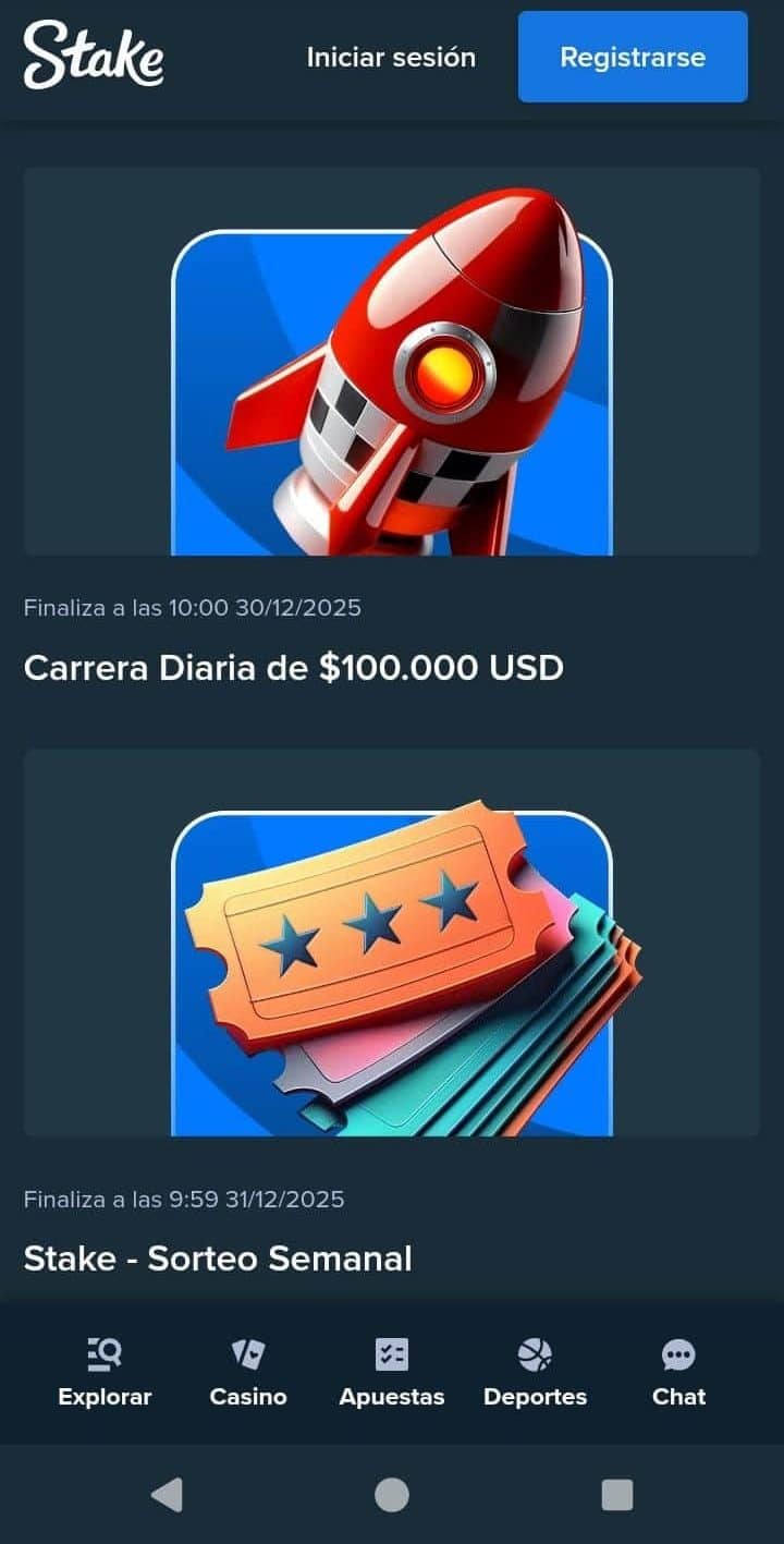 Código promocional Stake- Promociones