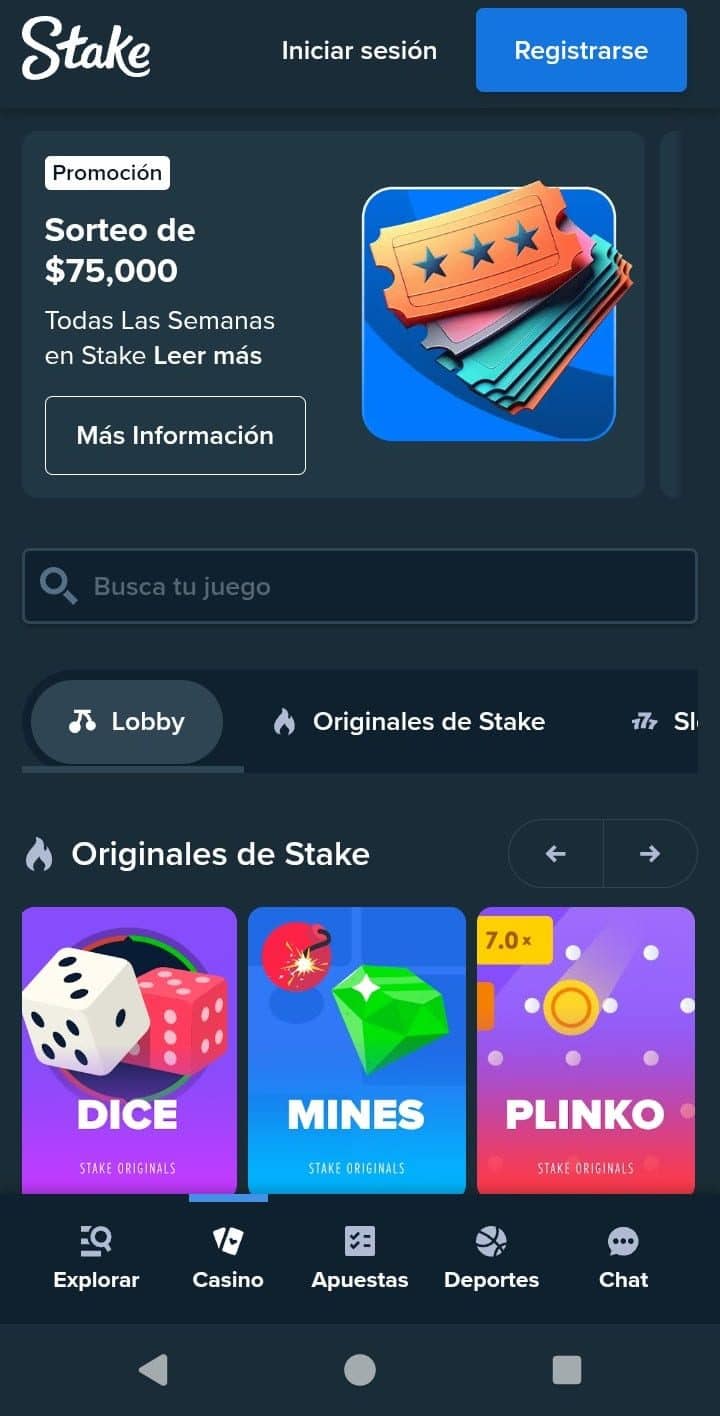 Código promocional Stake