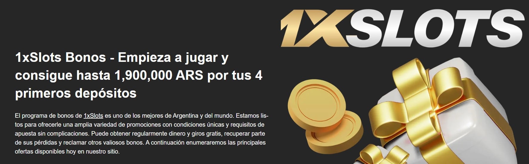 Código promocional 1xSlots