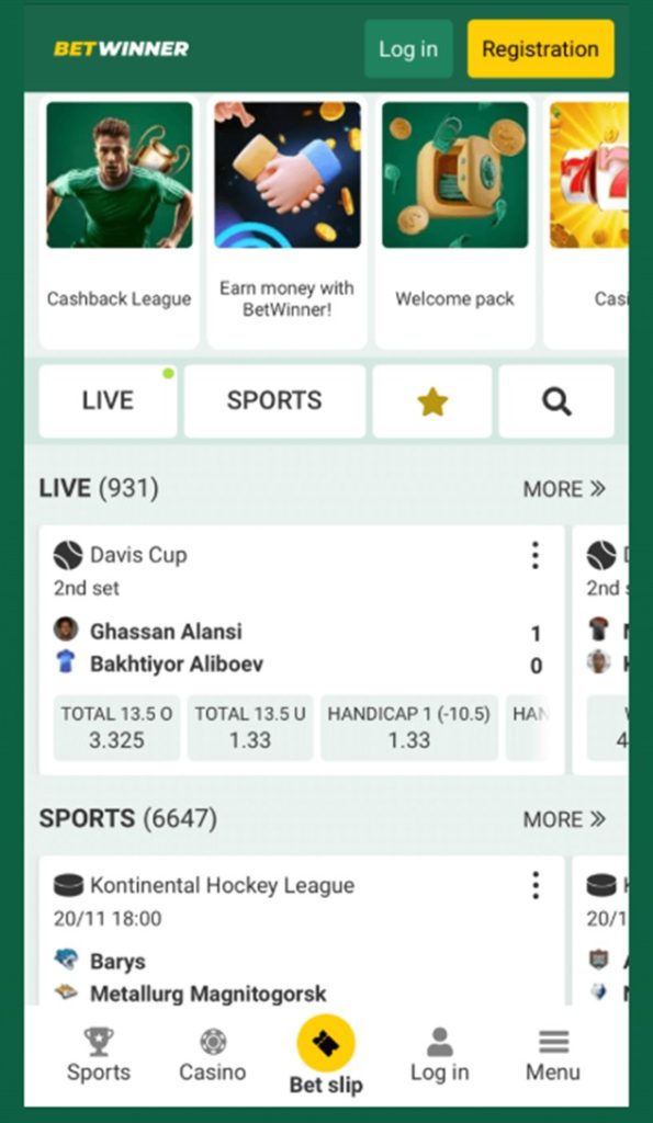 Código promocional Betwinner-Deportes