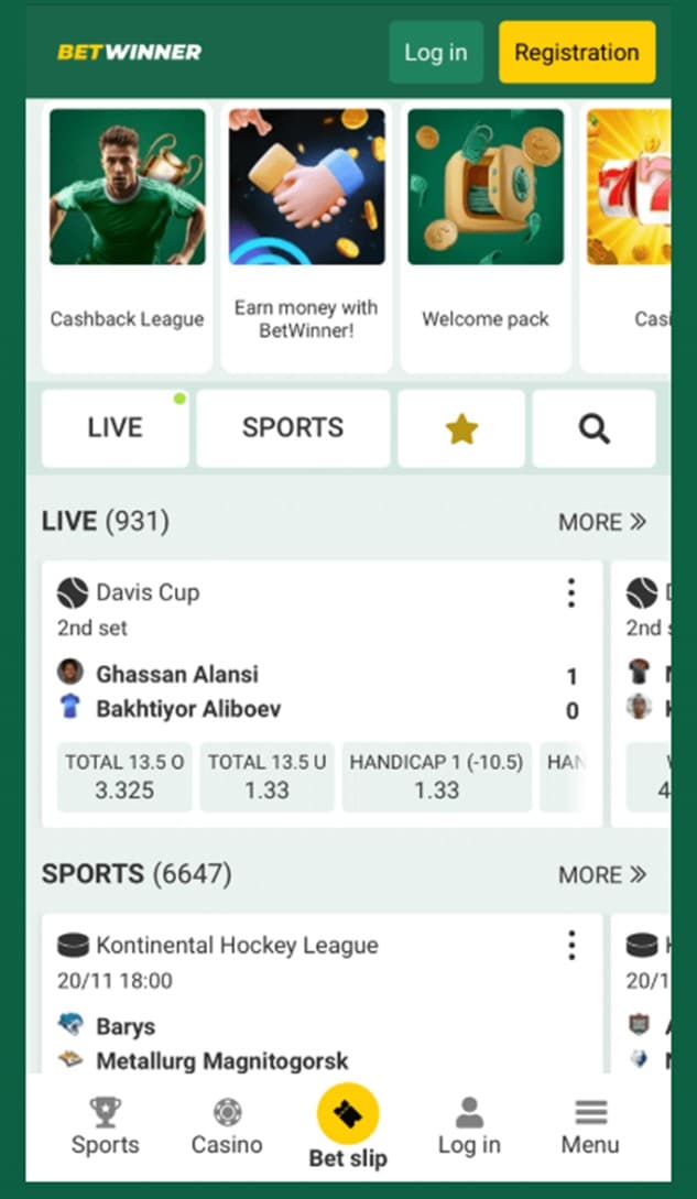 Código promocional Betwinner-Deportes